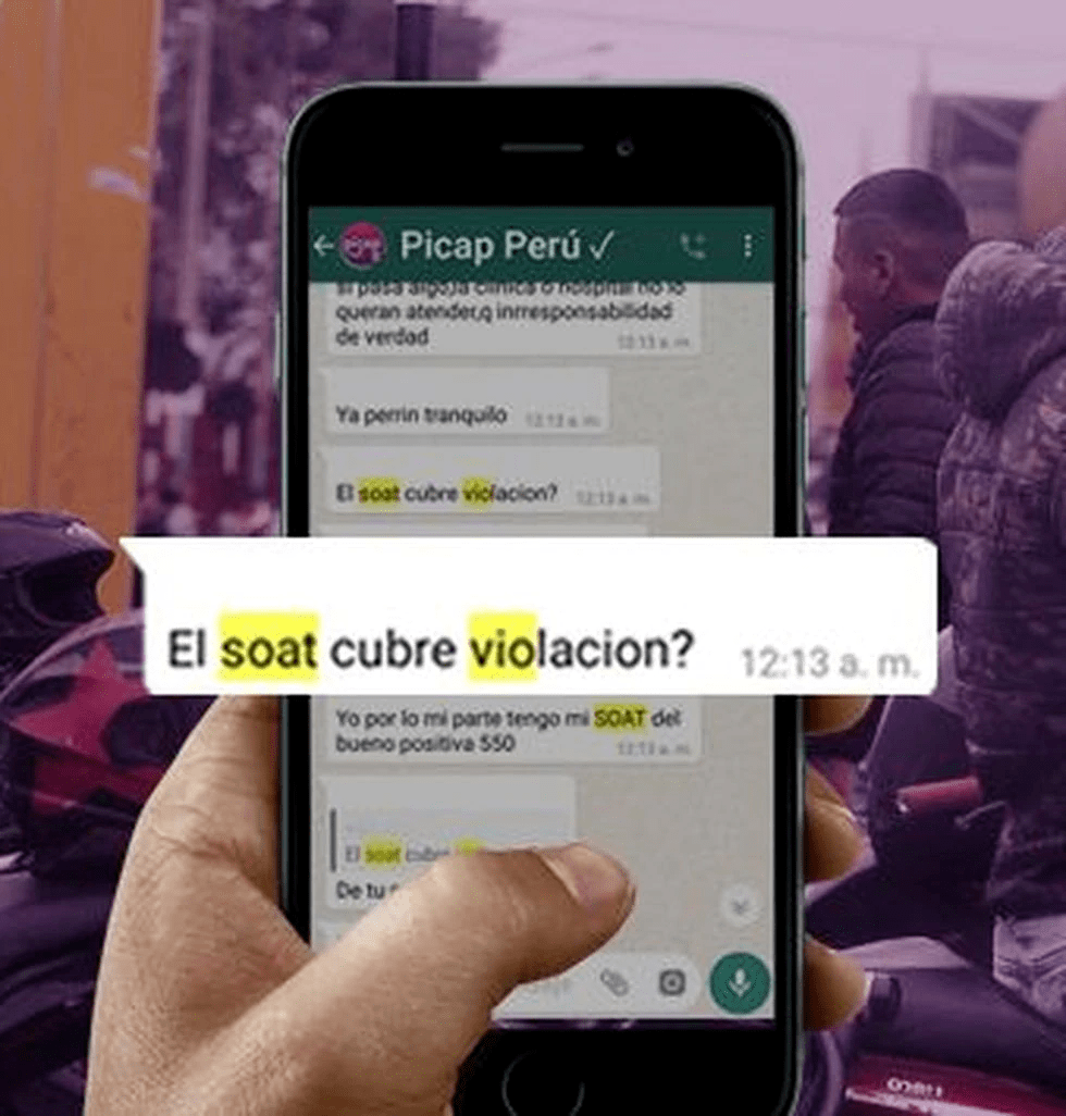 El Comercio reveló cómo se organizan conductores de Picap a través de un chat de WhatsApp donde hablan de invadir paraderos autorizados, acoso a pasajeras y hasta difunden presunta pornografía infantil.
